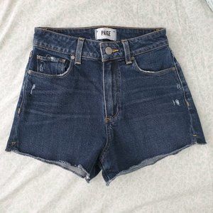 Paige Margot High Rise Denim Shorts 25 Waist EUC